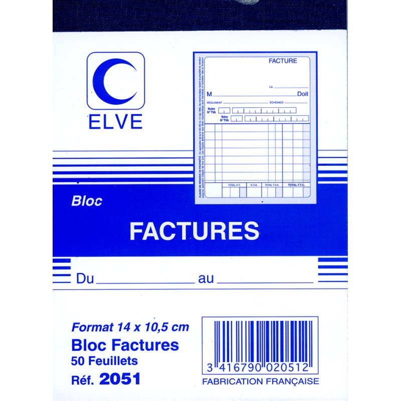 ELVE bloc-notes, 140×105 mm, 50 feuilles, 60 g/m²